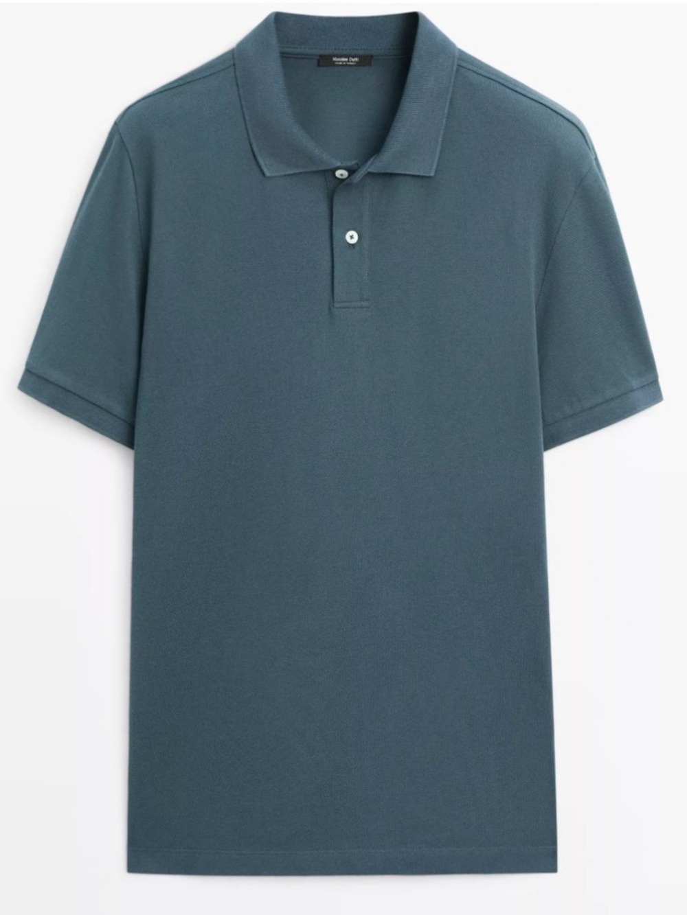 MASSIMO DUTTI EXTRAFINE COTTON KNIT POLO  PREPPY, GOLF MENS LARGE